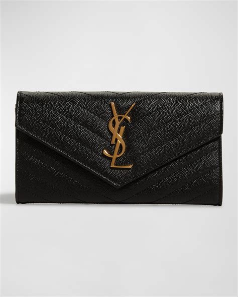 ysl large monogram flap wallet